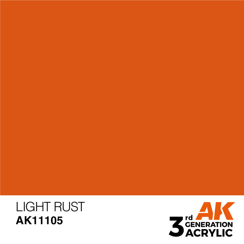 AK Interactive 3rd Gen Acrylic Light Rust 17ml