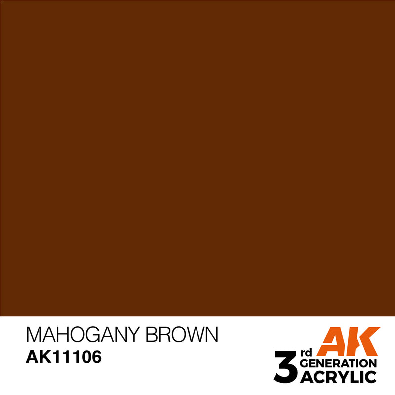 AK Interactive 3rd Gen Acrylic Mahogany Brown 17ml