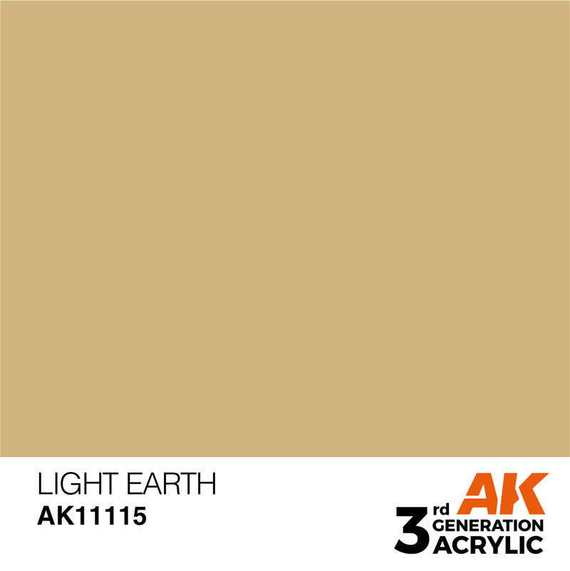 AK Interactive 3rd Gen Acrylic Light Earth 17ml