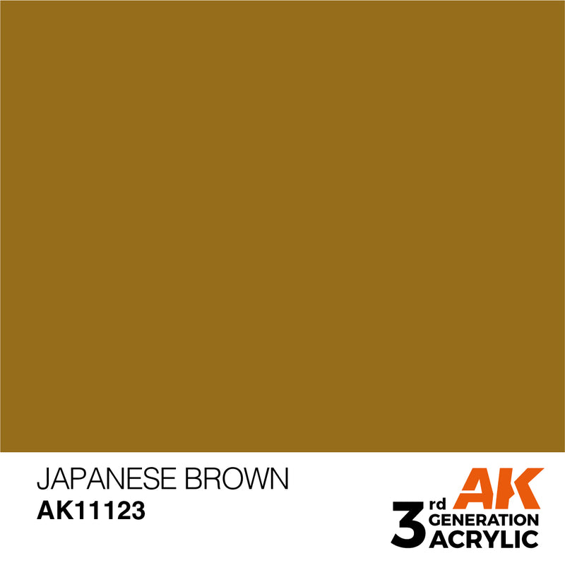 AK Interactive 3rd Gen Acrylic Japanese Brown 17ml