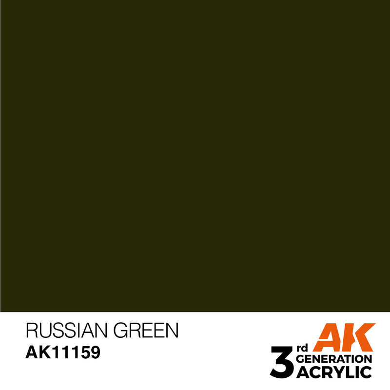 AK Interactive 3rd Gen Acrylic Russian Green 17ml