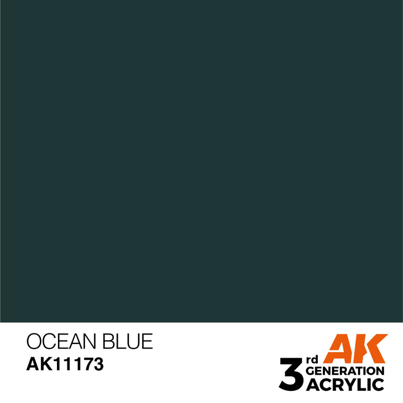 AK Interactive 3rd Gen Acrylic Ocean Blue 17ml