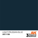 AK Interactive 3rd Gen Acrylic Light Prussian Blue 17ml
