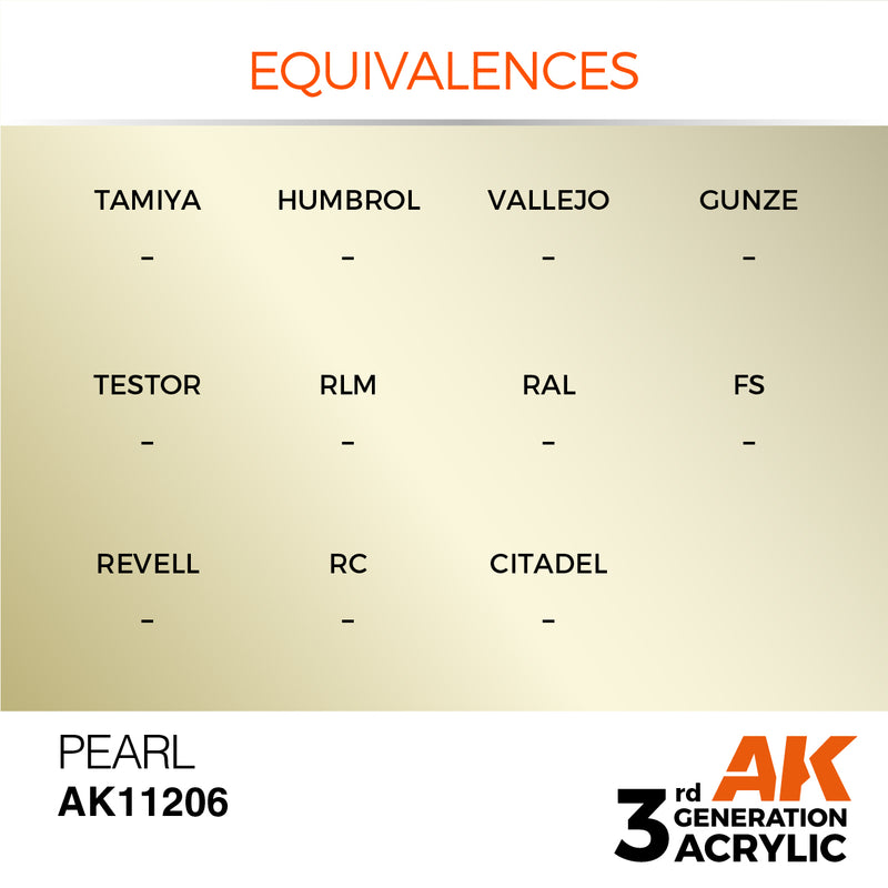 AK Interactive 3rd Gen Acrylic Pearl Metallic 17ml