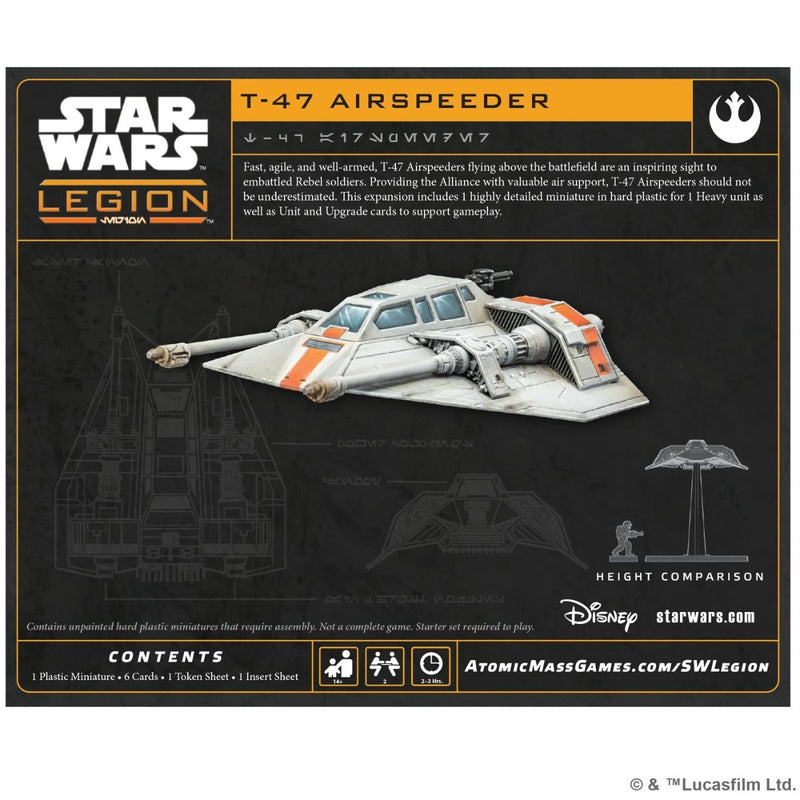 SWQ17 Star Wars Legion T-47 Airspeeder