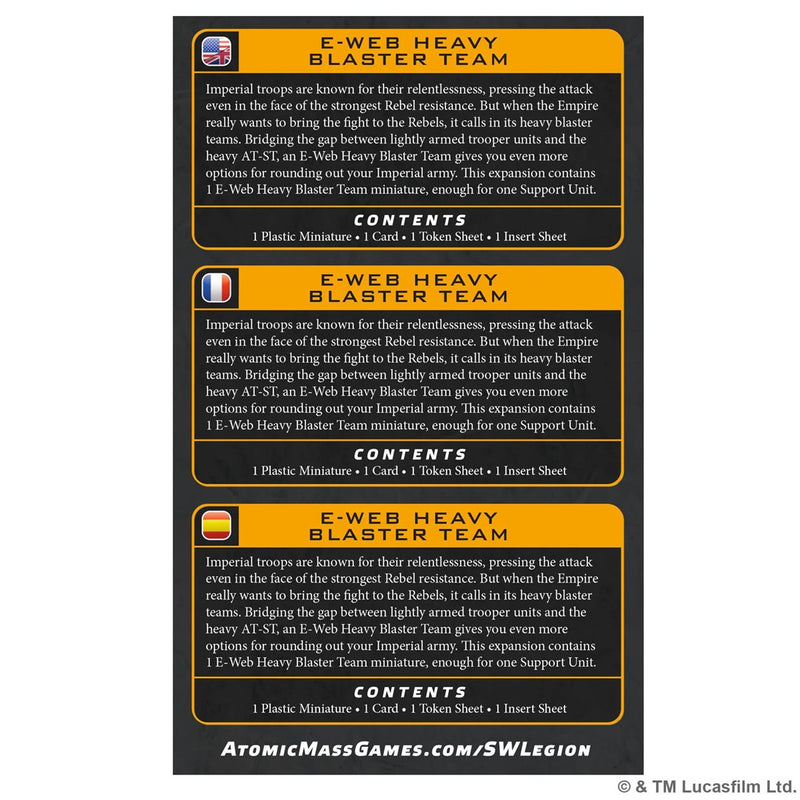 ATOSWQ206 Star Wars: Legion: E-Web Heavy Blaster Team