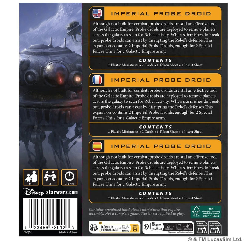 ATOSWQ98 Star Wars: Legion: Imperial Probe Droids