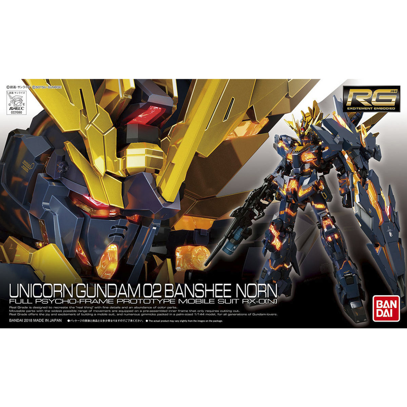 Gunpla RG 1/144 RX-0 Unicorn Gundam 02 Banshee Norn "Gundam Unicorn"
