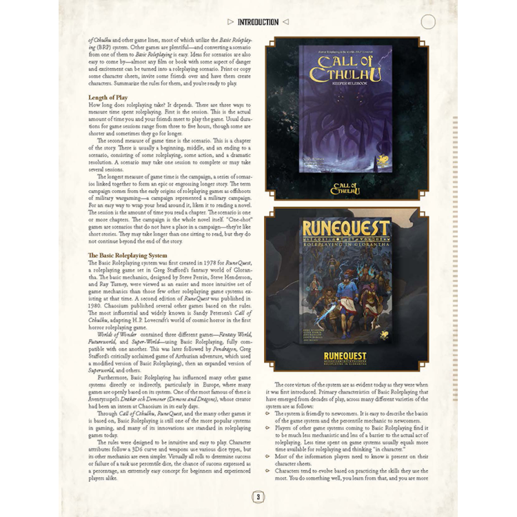 RPG Basic Roleplaying: Universal Game Engine