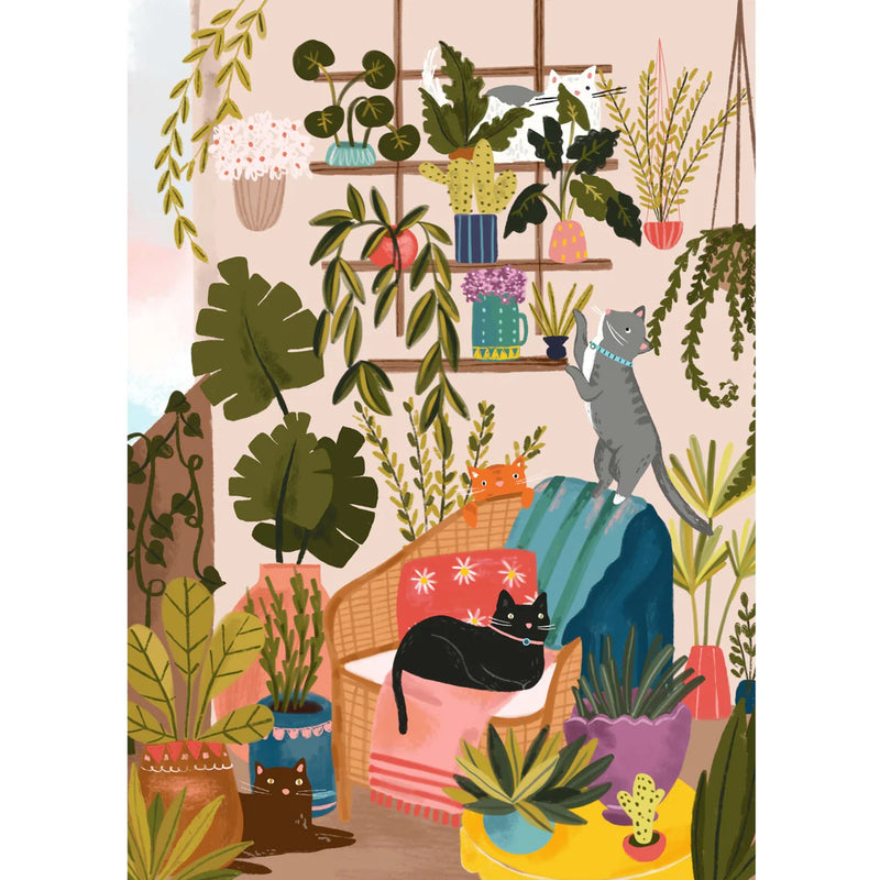 Villager Puzzle 1000 Piece Balcony Cats