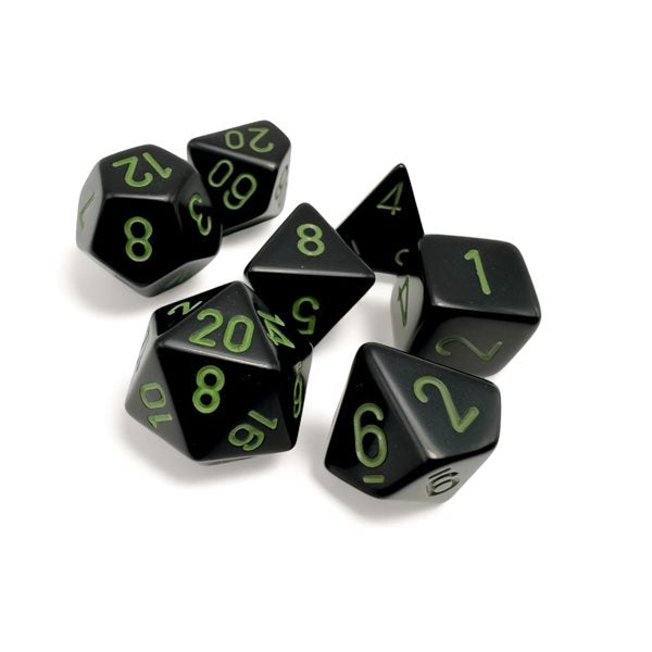 Chessex Poly Opaque Black/Green