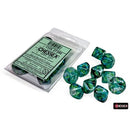 Chessex 10d10 Borealis Kelp/Light Green Luminary
