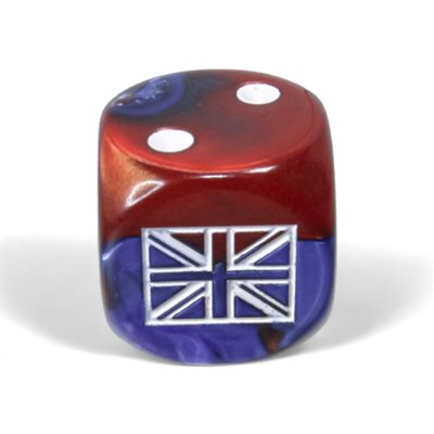 Chessex 12d6 Gemini WW2 United Kingdom Blue-Red/White