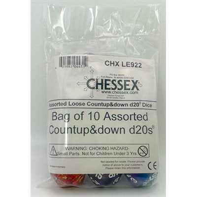 Chessex Count Up & Down D20 Set
