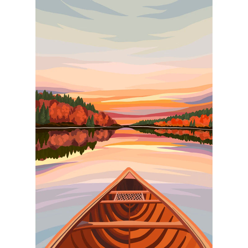Villager Puzzle 500 Piece Canoeing at Dawn