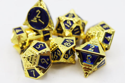 Dice51: Cobalt Cosmos - RPG Metal Dice Set