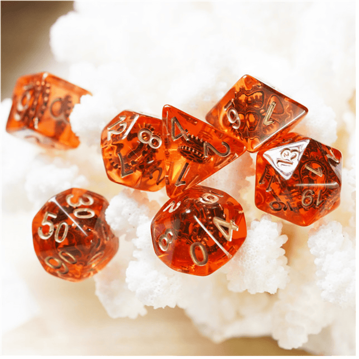 Copper Gears RPG Dice Set