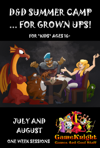 Dungeons and Dragons Summer Camp for Grown Ups - August 17th to August 21st, 2026