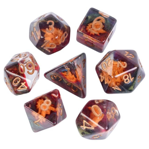 Dragon Mask RPG Dice Set