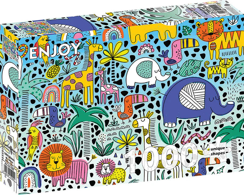 Enjoy Puzzle 1000 Piece Doodle Safari