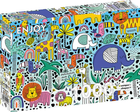 Enjoy Puzzle 1000 Piece Doodle Safari