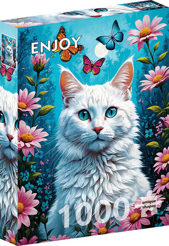 Enjoy Puzzle 1000 Piece White Cat