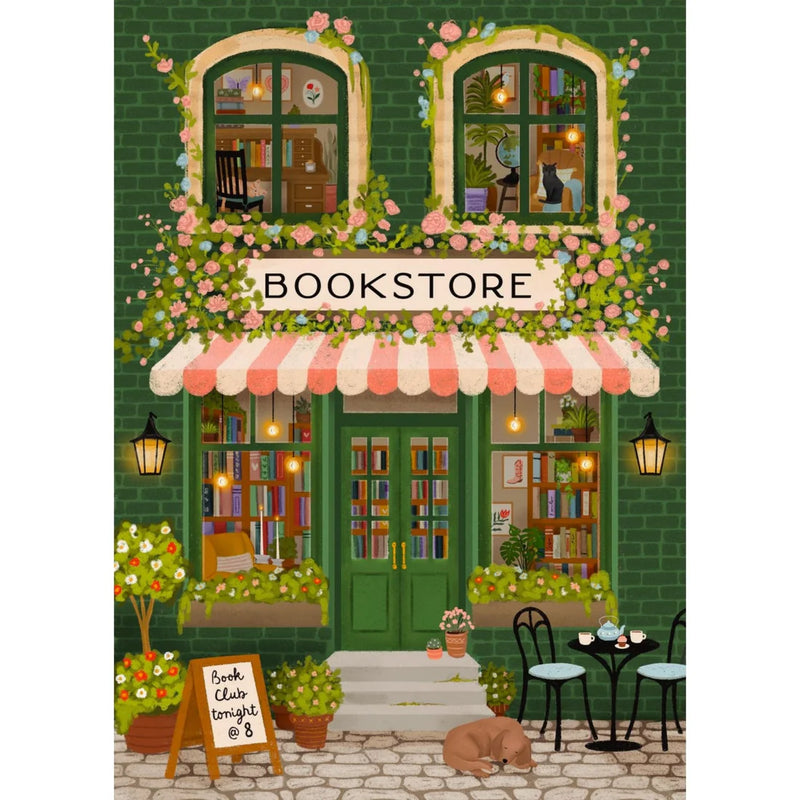 Villager Puzzle 1000 Piece Emerald Bookstore