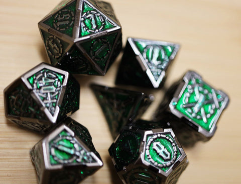 Crossed Swords: Enchanted Forest Sword - RPG Metal Dice Set