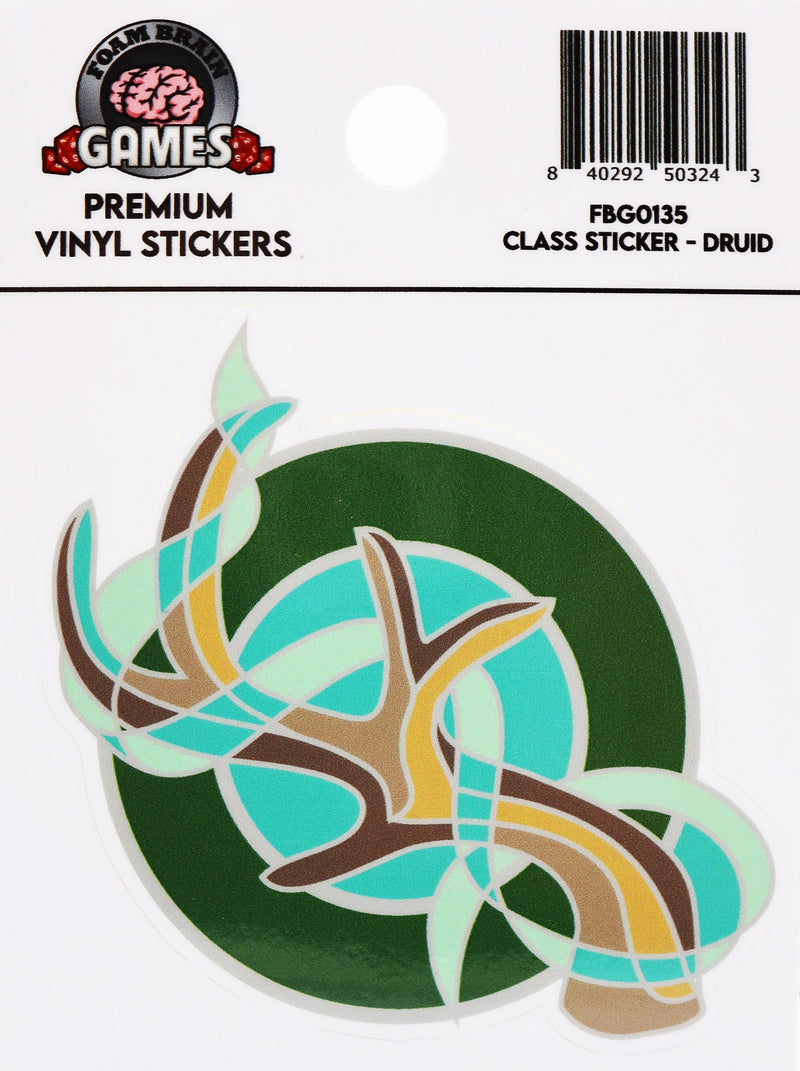 Foam Brain Class Sticker - Druid
