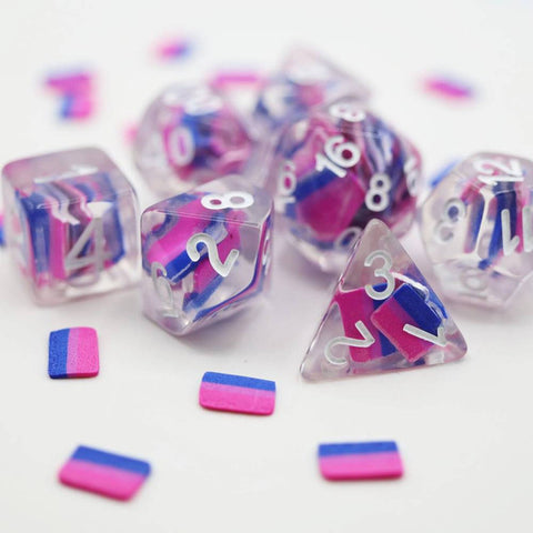 Bisexual Flag RPG Dice Set