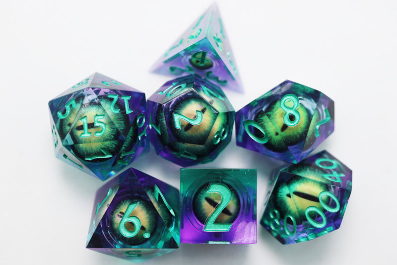 Sharp Edge Moving Eye - Enchanted Cyclops RPG Dice Set