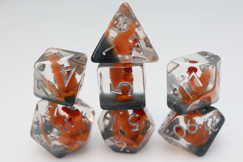 Crowing Rooster RPG Dice Set