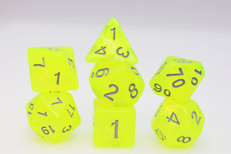 Radioactive Lemonade RPG Dice Set