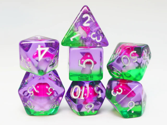 Fae Mushrooms RPG Dice Set