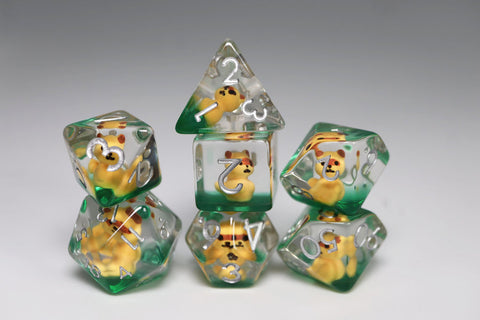 Baby Raccoon RPG Dice Set