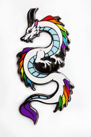 Pride Dragon Pin: Rainbow