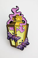 Moonlit Lantern Enamel Pin - Pink
