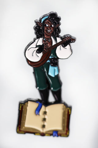 Lost Tome of Heroes Enamel Piniature: Elf Bard