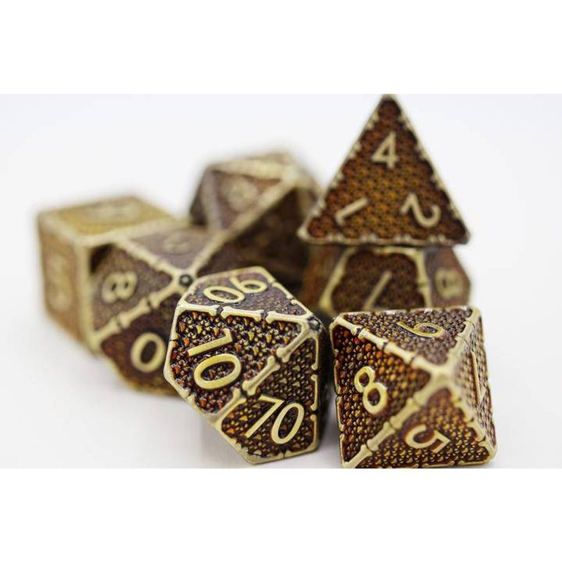 Muddy Paw Prints RPG Metal Dice Set