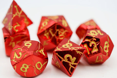 Ruby Quarry - RPG Metal Dice Set