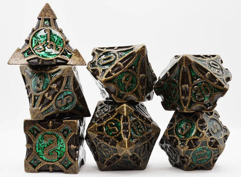 Quiver of Arrows: Ancient Forest Arrow RPG Metal Dice Set