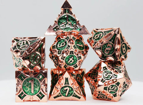 Quiver of Arrows: Jungle Arrow - Metal RPG Dice Set