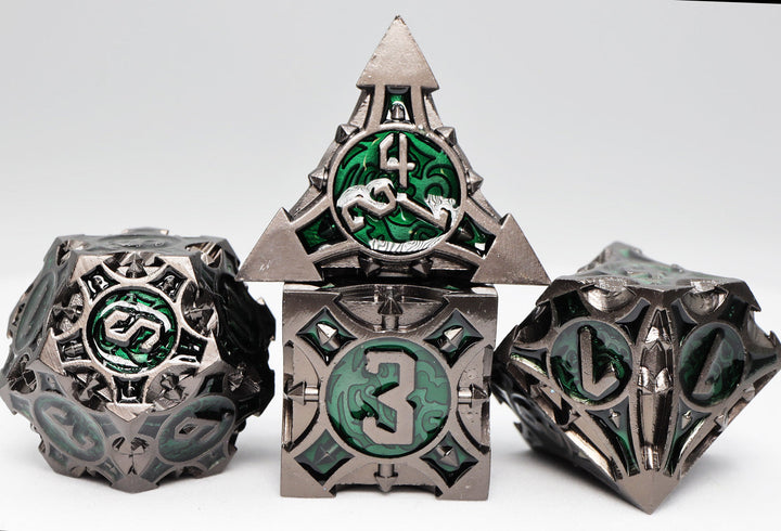 Quiver of Arrows: Swamp Arrow RPG Metal Dice Set