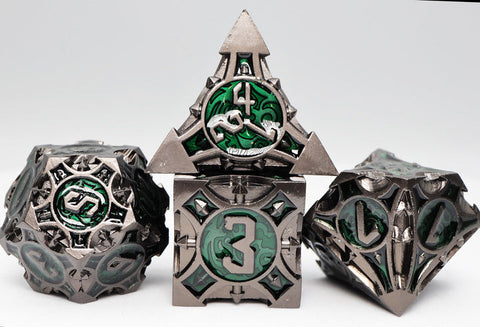 Quiver of Arrows: Swamp Arrow RPG Metal Dice Set