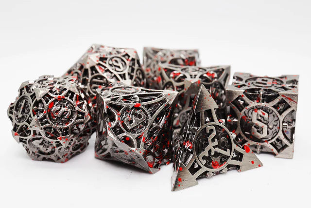Quiver of Arrows: Vampiric Arrow - Metal RPG Dice Set
