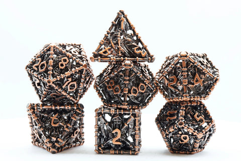 Grim Scythe Copper - Metal RPG Dice Set