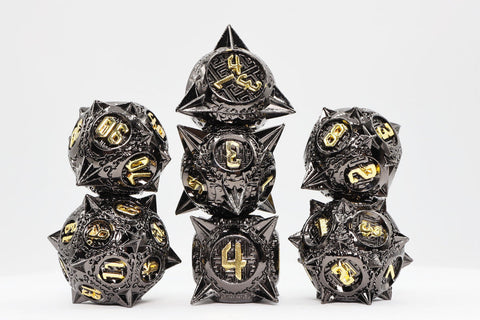 Meteor Storm: Black Hole - Metal RPG Dice Set