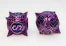 Meteor Storm: Peculiar Purple - Metal RPG Dice Set