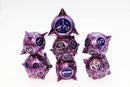 Meteor Storm: Peculiar Purple - Metal RPG Dice Set