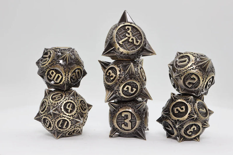 Meteor Storm: Bronze Asteroid - Metal RPG Dice Set